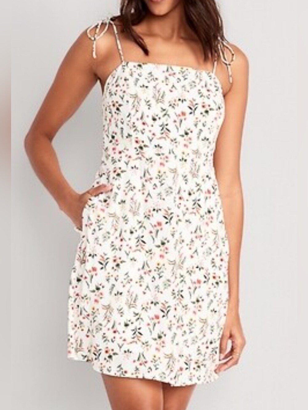 Old Navy White Cami Floral Mini Sundress Size XL Cottagecore